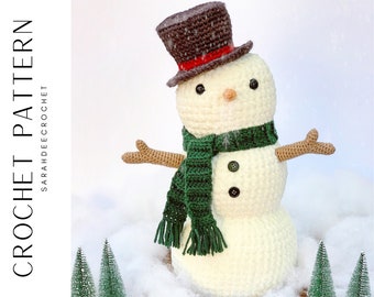 Norman the Snowman Amigurumi Crochet Pattern