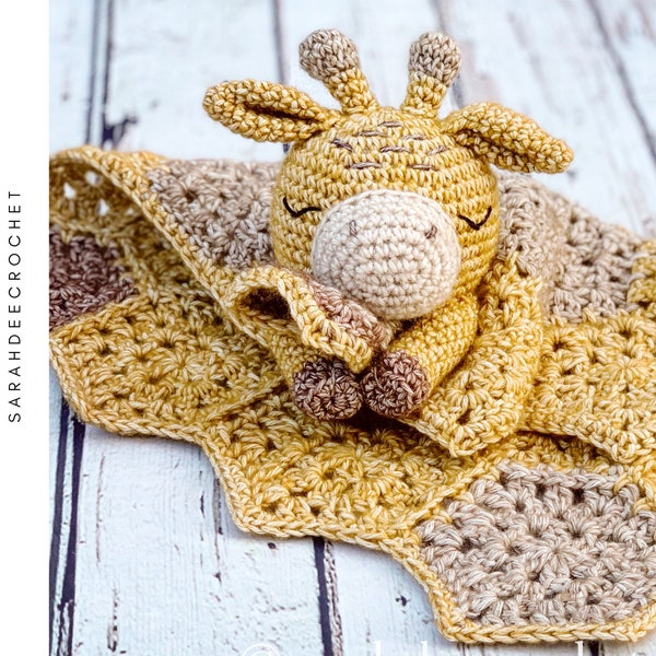 Jasper the Giraffe Lovey Amigurumi Crochet Pattern
