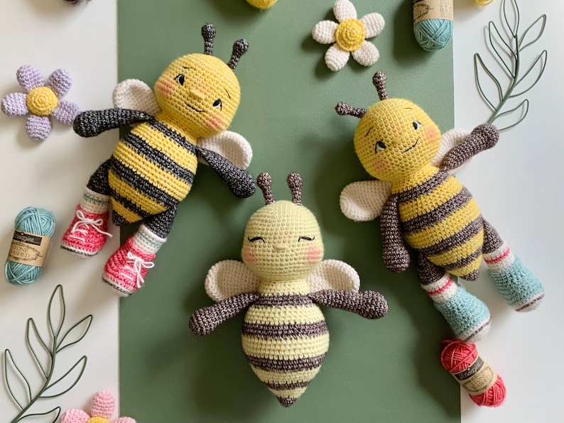 Saffron the Bee Amigurumi Crochet Pattern zdjęcie 3