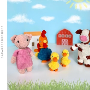 Farm Friends Crochet Amigurumi Pattern Bundle
