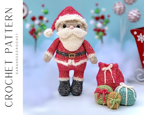 サンタクロースのあみぐるみかぎ針編みパターン - Etsy 日本
