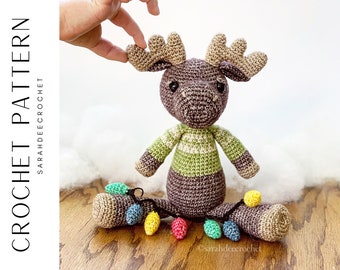 Hoss the Moose Amigurumi Crochet Pattern