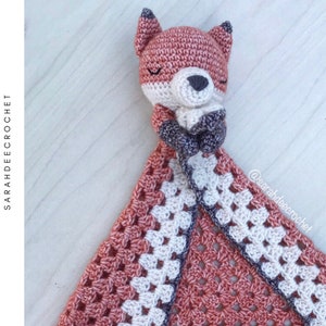 Emmet the Fox Lovey Crochet Amigurumi Pattern