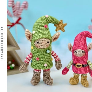 Jingle and Jangle Christmas Elves Amigurumi Crochet Pattern