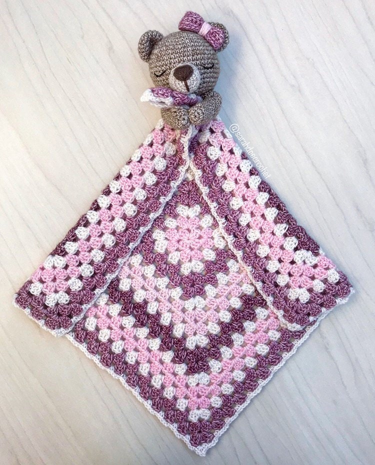 Quin the Bear Comforter Crochet Amigurumi Pattern