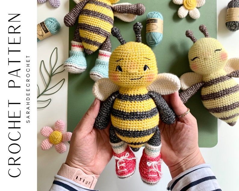 Saffron the Bee Amigurumi Crochet Pattern zdjęcie 1