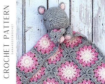 Hazel the Hippo Lovey Amigurumi Crochet Pattern