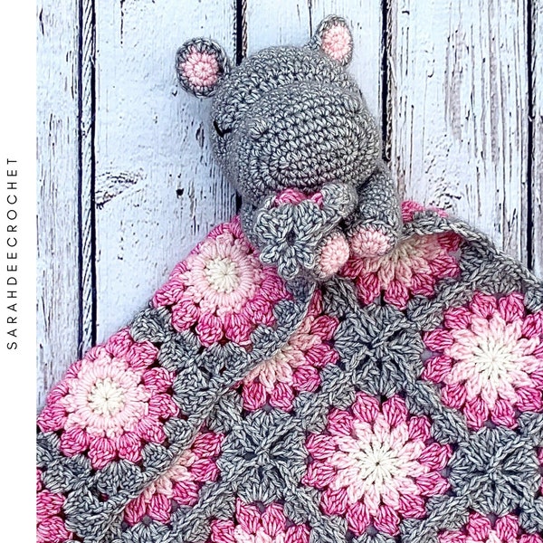 Hazel the Hippo Lovey Amigurumi Crochet Pattern