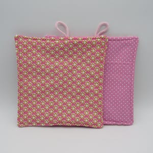 Potholder retro sewn from 100% cotton