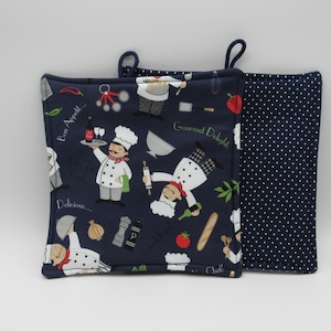 Potholder Cook sewn from 100% cotton