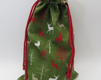 Sustainable Christmas bag gift bag made of fabric