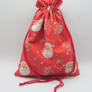 sustainable gift bag / Christmas sack / made of fabric