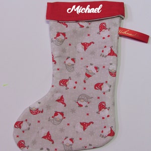 Santa Claus boot / Santa Claus stocking / Christmas stocking with name