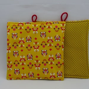 Potholder retro sewn from 100% cotton