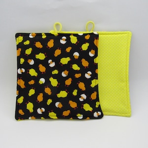 Easter pot holders sewn from 100% cotton