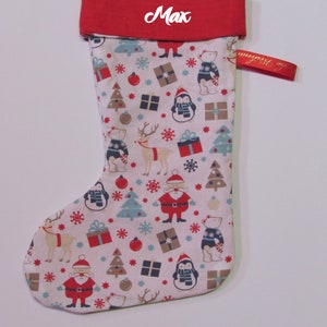 Santa Claus boot / Santa Claus stocking / Christmas stocking with name