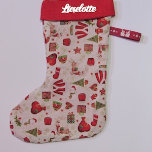 Santa Claus boot / Santa Claus stocking / Christmas stocking with name