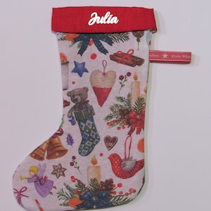 Santa Claus boot / Santa Claus stocking / Christmas stocking with name