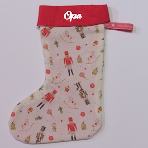 Santa Claus boot / Santa Claus stocking / Christmas stocking with name