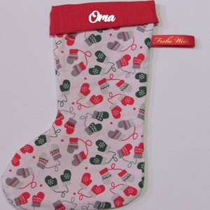 Santa Claus boot / Santa Claus stocking / Christmas stocking with name