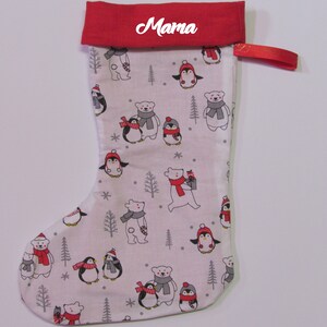 Santa Claus boot / Santa Claus stocking / Christmas stocking with name