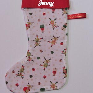 Santa Claus boot / Santa Claus stocking / Christmas stocking with name