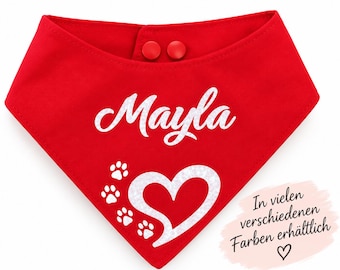 Personalized dog bandana with name and desired design XXXS - 2XL