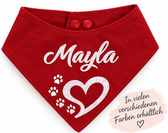 Personalized dog bandana with name and desired design XXXS - 2XL