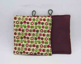 Pot holders Pot coaster apples sewn from 100% cotton