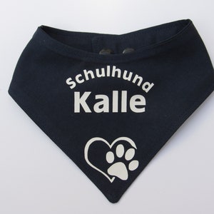 名前と希望のモチーフが入った犬用スカーフ スクール 犬 XXXS - 2XL