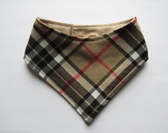 Bandana pour chien carreaux tartan XXS - XL