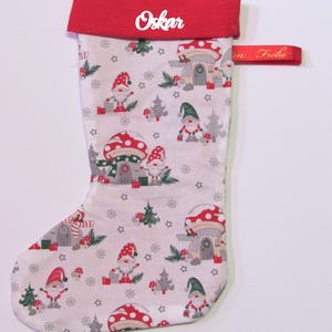 Santa Claus boot / Santa Claus stocking / Christmas stocking with name