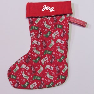 Santa Claus boot / Santa Claus stocking / Christmas stocking with name