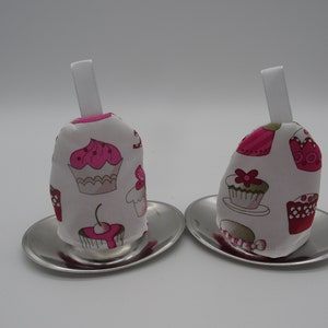 Egg warmer set of 2 sewn from 100% cotton