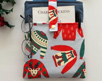 Ugly Sweater Padded Book Sleeve with Pocket