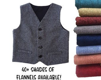 Boys Grey Cotton Vest by Italian Designer Grigio Perla