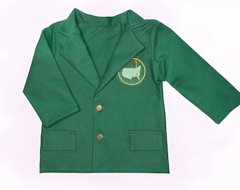 Veste de golf, blazer vert Kelly, premier anniversaire de garçon