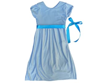 Custom Boutique WENDY Darling of Peter Pan Girl Size Costume Blue Dress -  Etsy