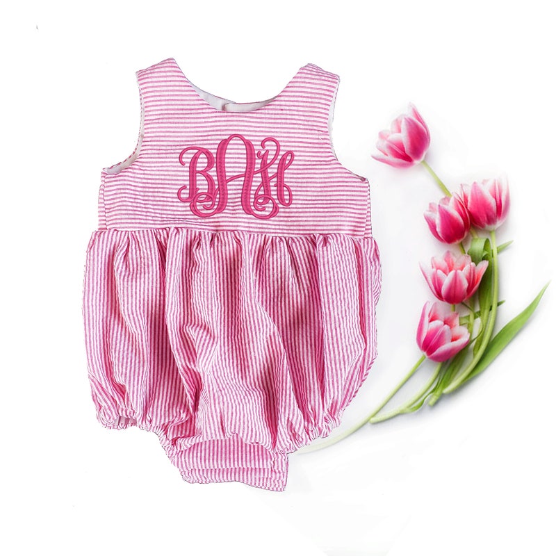 Seersucker Babydoll Dress main image 0