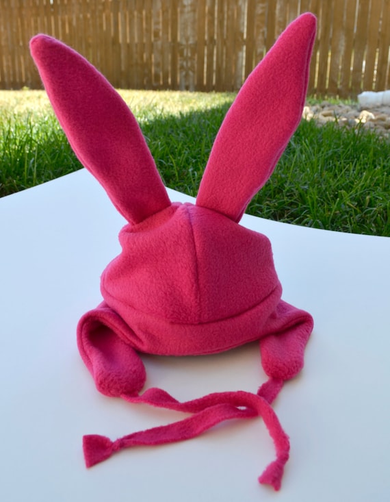 StitchloreClothing Pink Bunny Hat