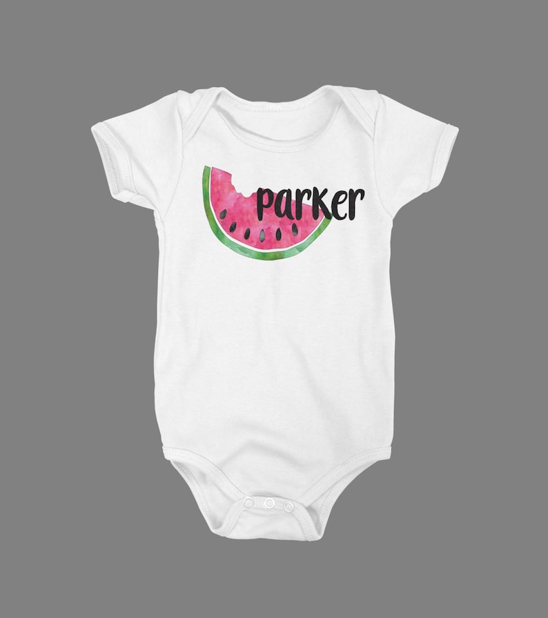 watermelon onesie baby