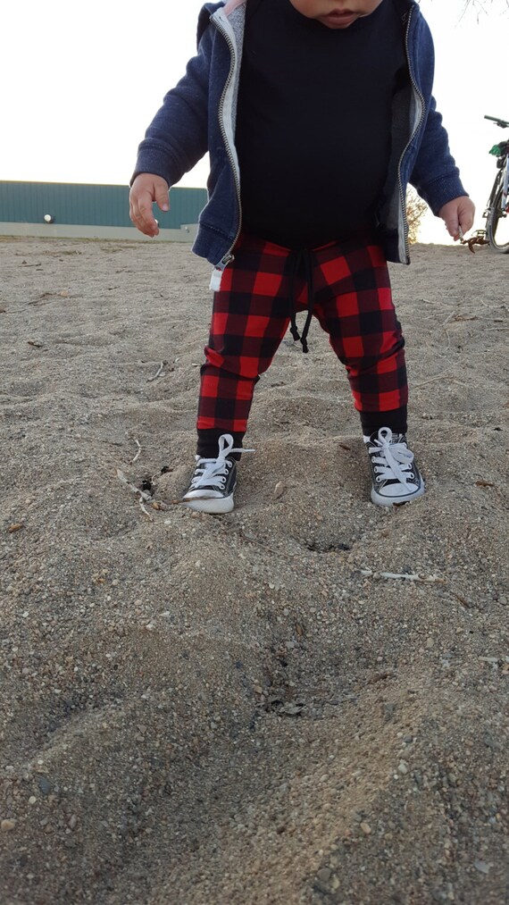 buffalo plaid pants baby