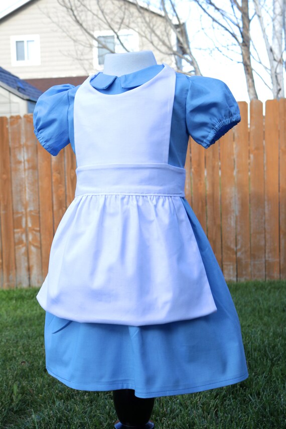Alice in Wonderland costume Alice in Wonderland apron Girls | Etsy