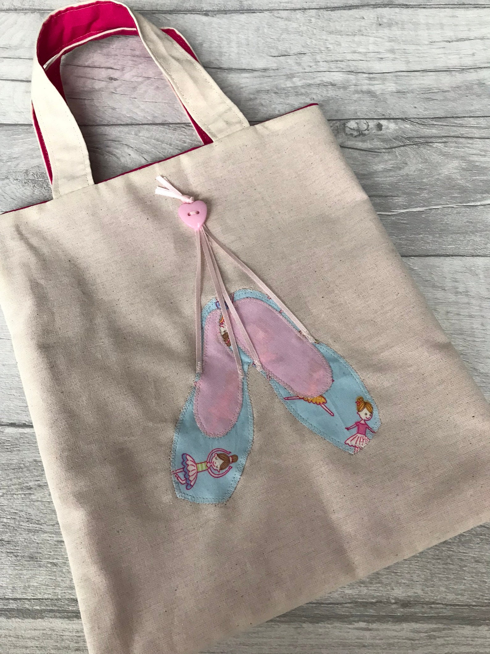 ballet tote bag, girls ballet bag, ballet gift, girls birthday gift, ballet shoe bag, dance shoes, girls dance bag, ballerina sh