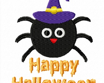 Halloween Spider -A Machine Embroidery Design for Halloween