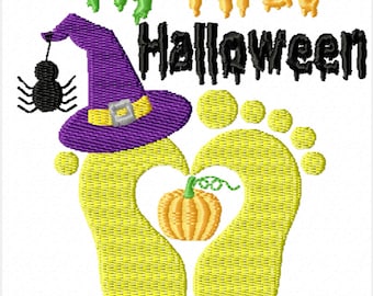 My First Halloween -A Machine Embroidery Design for Baby