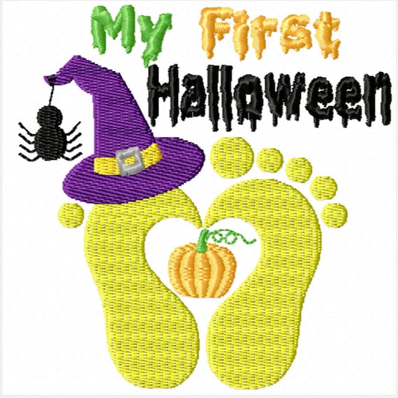 My First Halloween -A Machine Embroidery Design for Baby