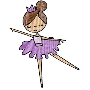 Ballerina Sketch- A Sketch Embroidery file for Embroidery Machines