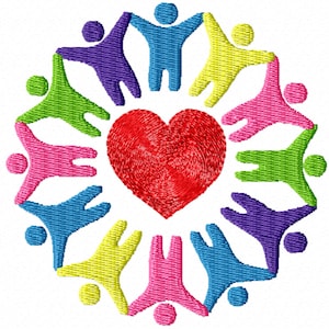 Circle of Love -A Machine Embroidery Design