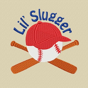 Lil&#39; Slugger -A Machine Embroidery Design for Little Baseball Fans *Updated to include 2 sizes!